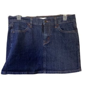 Old Navy dark denim jean mini skirt - 6